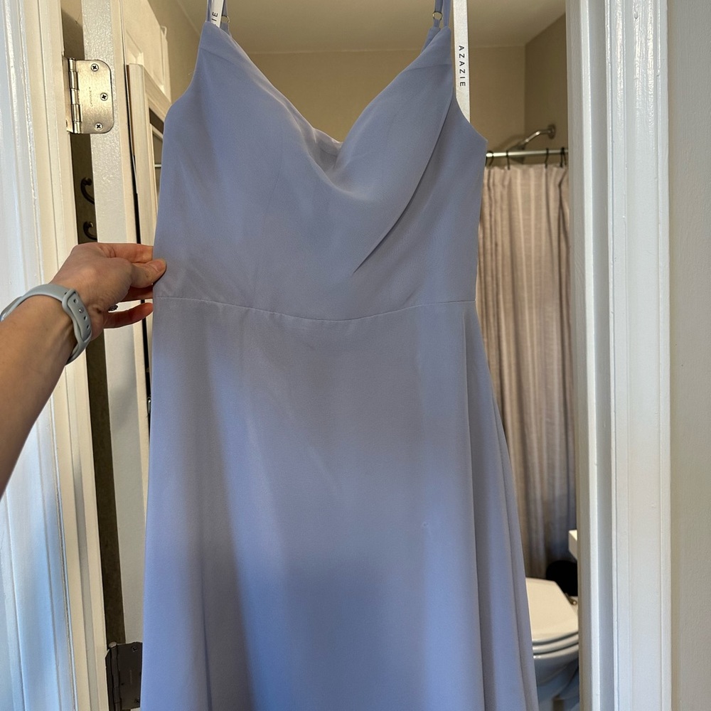 Azazie daenerys bridesmaid dress- dusty lavender color, size A0